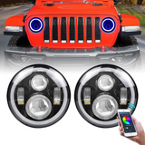 7 INCH RGB HALO HEADLIGHTS (18-19 JEEP WRANGLER JL)