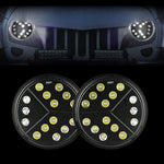 7 INCH ARROW LED HEADLIGHTS FOR 97-18 JEEP WRANGLER TJ/ JK (DOT APPROVED)