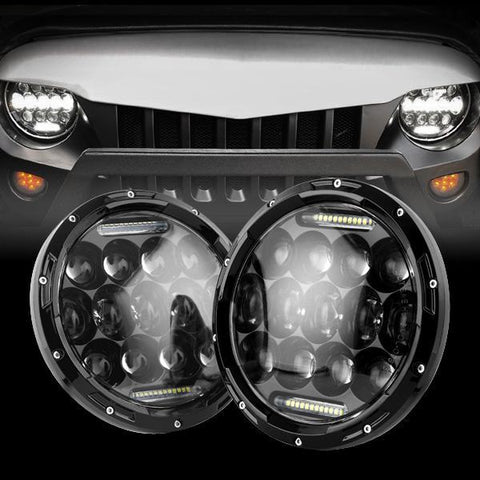 HONEYCOMB LED HEADLIGHTS FOR 97-18 JEEP WRANGLER TJ/ JK (DOT APPROVED)