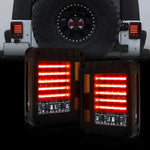 LED HORIZONTAL TAIL LIGHTS FOR 07-18 JEEP WRANGLER JK/ JKU