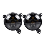 7 INCH SMOKED LENS LED HEADLIGHTS (18-19 JEEP WRANGLER JL)