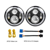 RGB HALO HEADLIGHTS FOR 97-18 JEEP WRANGLER TJ/ JK (DOT APPROVED)