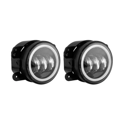 RGB HALO FOG LIGHTS FOR 97-18 JEEP WRANGLER TJ/ JK