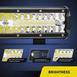 12 INCH TRIPLE ROW LIGHTS ( 97 - 19 JEEP WRANGLER TJ/ JK/ JL )