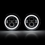 HALO HEADLIGHTS & HALO FOG LIGHTS COMBO PACK FOR 07-18 WRANGLER JK/ JKU