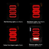 SMOKED AVENGER LED TAIL LIGHTS FOR 07-18 JEEP WRANGLER JK/ JKU