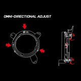 ADJUSTMENT MOUNTING BRACKET WITH ADAPTERS (2018 - 2019 JEEP WRANGLER JL)