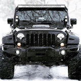 7 INCH HALF HALO LED HEADLIGHTS FOR 97-18 JEEP WRANGLER TJ/ JK (DOT APPROVED)