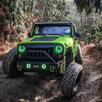 RGB HALO HEADLIGHTS FOR 97-18 JEEP WRANGLER TJ/ JK (DOT APPROVED)