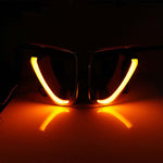 LED Daytime Running Light For Toyota Fortuner DRL Turn Signal Fog Lamp 2016