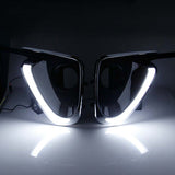 LED Daytime Running Light For Toyota Fortuner DRL Turn Signal Fog Lamp 2016
