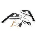 LED Daytime Running Light For Toyota Fortuner DRL Turn Signal Fog Lamp 2016