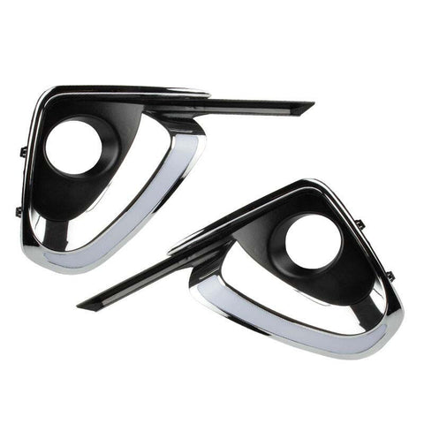 LED Daytime Running Light For Toyota Fortuner DRL Turn Signal Fog Lamp 2016