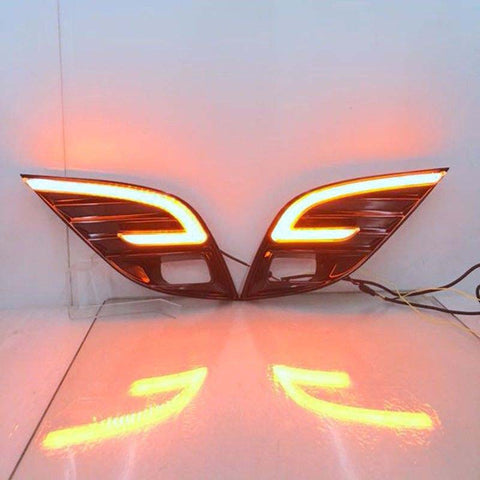 LED Daytime Running Light For Toyota Camry DRL Turn Signal 2017 2018